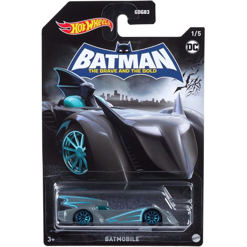 Pack 5 Carrinhos Hot Wheels Batman - Mattel