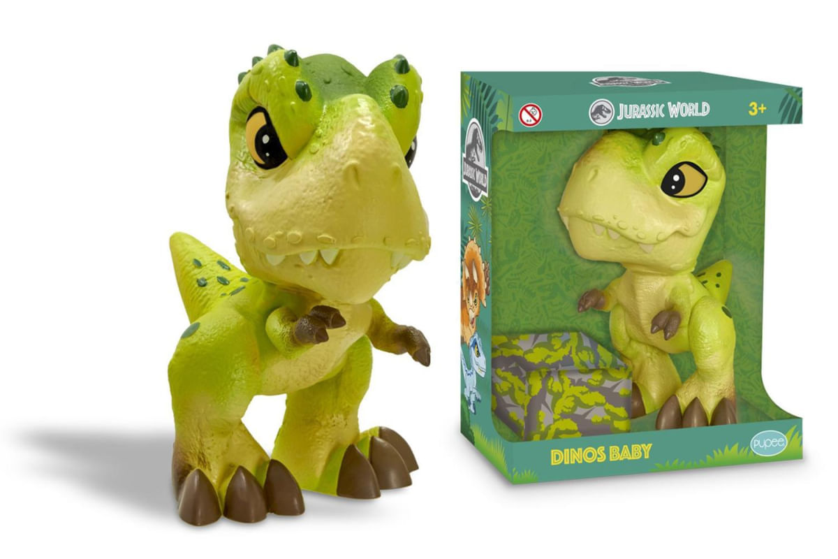 Mini T-Rex Baby Dinos Jurassic World Verde (3a+) - Pupee Brinquedos -  bebefacilMobile