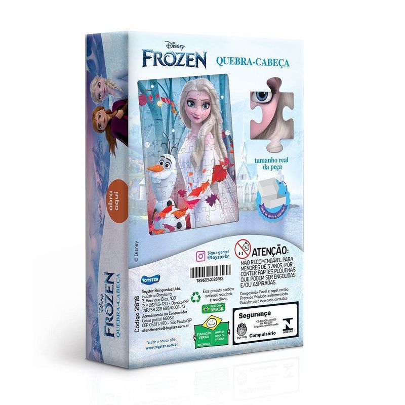 Quebra-Cabeça Puzzle 60 Peças - Frozen II - Anna - Toyster