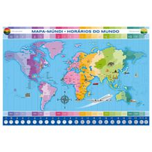 Quebra Cabeca - 200 pecas - Horarios do Mundo GROW