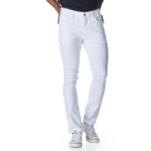 Calça Masculina Jeans Slim Basica Branca Convicto