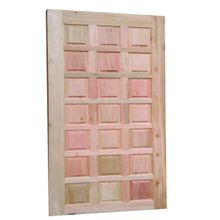 Porta Americana Externa 210x82 Cm Maciça Modelo 21 Almofadas Eucalipto NeonX