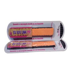 Pulseira - Meu Estilo Magico - Bracelete Com Frase - Laranja MULTIKIDS