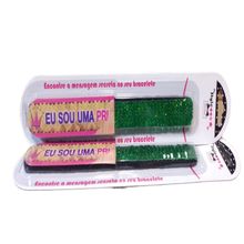 Pulseira - Meu Estilo Magico - Bracelete Com Frase - Verde MULTIKIDS