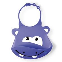 Babador De Silicone Silybib Hipopotamo Multikids Baby BB044 MULTIKIDS