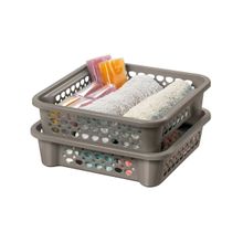 Cesta Empilhável Plástica Moolti Cristal 3,3L - Sanremo