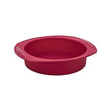 Assadeira Redonda de Silicone Vermelha - Euro Home