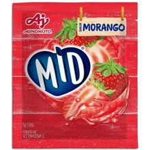 MID Suco em Pó Sabor Morango 20 gramas