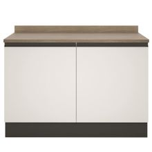 Balcão Bartira Linea 2 Portas 1 Prateleira - Branco