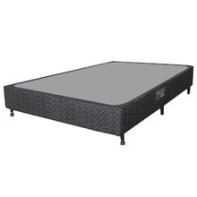 Base Box para Colchão de Casal Castor Sleep Class Bonnel com Rodízio 40x138x188 cm - Preto