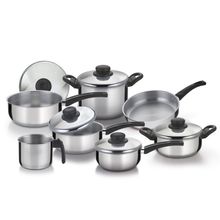 Conjunto De Panelas Luminosita Alumínio Polido Com 7 Peças