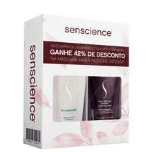 Senscience Kit Silk Moisture Inner Restore Máscara 150ml + Shampoo 280ml