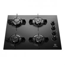 Cooktop a Gás Electrolux KE4GP 4 Bocas com Mesa de Vidro Temperado Bivolt - Preto