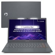 Notebook Positivo Vision C14 Lumina BAR Celeron 4GB 128GB eMMC, 14” HD Windows 11 Tecla Link + Microsoft 365 Personal com licença válida por 1 ano