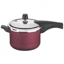 Panela de Pressão 4,5 L Tramontina Vancouver com Fechamento Externo Revestimento Antiaderente Starflon T1 e Tampa Polida - Cereja