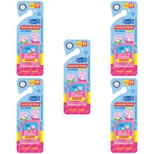 5 FIO DENTAL INFANTIL - PEPPA PIG - 20M - ROSA - DENTALCLEAN