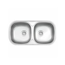 Cuba Dupla Retangular em Aço Inox Acetinado 78X40 Tramontina