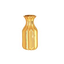 Vaso Garrafa Dourado 12 cm