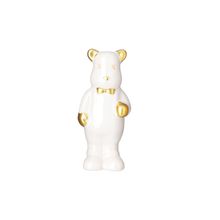 Figura Urso em Pé Branco 140Mm