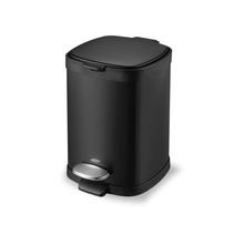 Lixeira com Pedal E Balde Frame 6L Preto  Brinox