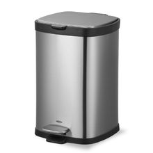 Lixeira com Pedal E Balde Frame 12L Inox Brinox