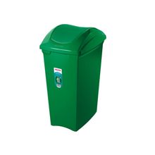 Lixeira Seletiva Verde Plástico Sanremo 40 L