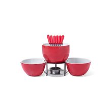 Conjunto para Fondue 10 Peças Vermelho Brinox