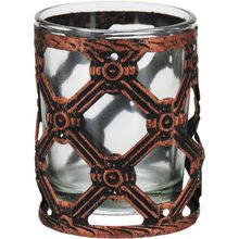 Castiçal Metal Cobre Barton 7X6X6Cm