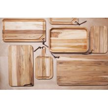 Tábua para Churrasco Tramontina Retangular Madeira Teca 40x24cm