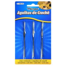 Agulha Croche 3 Peças Western Home
