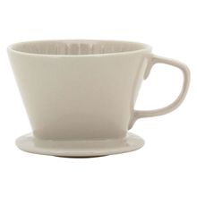 Suporte Filtro Café Cerâmica Creme 8X14X11Cm