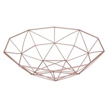 Centro de Mesa Metal Rosé 11x40x40cm