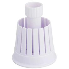 Molde para Fatiar Cebola Enjoy Flor 14cm Branco Polipropileno com Removedor de Centro