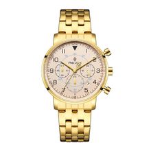 Relógio Phillip London Masculino Ref: Pl80394645m Ch N Cronógrafo Dourado