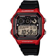 Relógio Casio Masculino Ref: Ae-1300wh-4avdf Digital Retangular