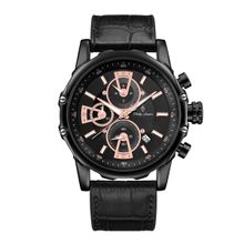 Relógio Phillip London Masculino Ref: Pl80339612m Pr N Cronógrafo Black