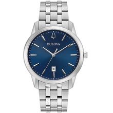 Relógio Bulova Masculino Ref: 96b338 Analógico Prateado Slim Classic