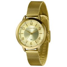 Relógio Lince Feminino Ref: Lrg4747l38 C2kx Casual Mesh Dourado