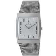 Relógio Oslo Masculino Ref: Ogbsss9t0001 S2sx Slim Mesh Retangular Prateado