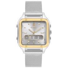 Relógio Euro Feminino Ref: Eubj3890aax/4k Anadigi Retangular Bicolor