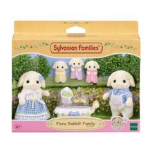 Bonecos Sylvanian Families - Familia dos Coelhos Floral EPOCH MAGIA