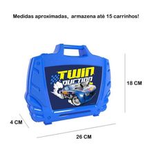Maleta Hot Wheels - Porta Carrinhos - Azul - START