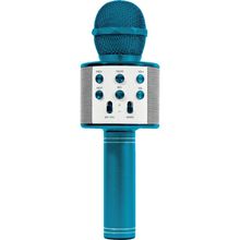 Microfone Bluetooth - Star Voice - Azul LUMINUS IMPORTACAO E