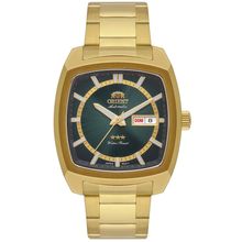 Relógio Orient Masculino Ref: F49gg031 E1kx Automático Retangular Dourado