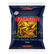 Macarrão Penne Rigate Tricolore Paganini 500g