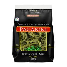 Macarrão Fettuccine Nidi Verde Paganini 500g