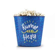 Balde de Pipoca 3,5 litros - Brasil Hexa Azul