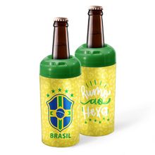 Porta Garrafa Térmico 600ml - Brasil Hexa Amarelo