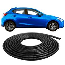 Protetor Borracha De Portas Automotivo Universal 5 m Preta