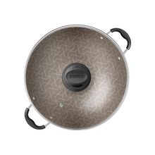 Wok Tramontina Paris em Alumínio com Revestimento Interno e Externo em Antiaderente Starflon Max Vermelho com Tampa de V